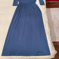 Abito donna lungo blu taglia M