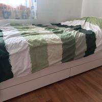 Letto singolo ikea Slakt estraibile con materassi