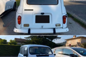Renault R4 850 bianca del 1985, interni rifatti