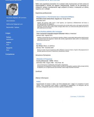 Appello : Magazziniere o altro