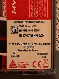 H426c16fr2k4 / 32gb ddr4 2666mhz NUOVE