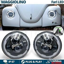 FARI LED Per VW MAGGIOLINO Angel Eyes OMOLOGATI