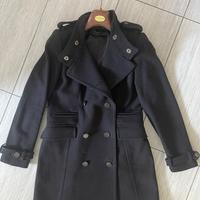 NUOVO CAPPOTTO DI MANGO NERO NUOVO, TAGLIA M