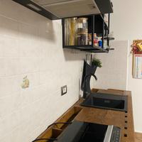 Banco falegname trasformato in mobile cucina