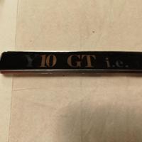 Scritta logo per auto Autobianchi y10 gt i.e.