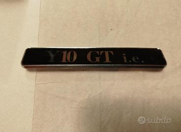 Scritta logo per auto Autobianchi y10 gt i.e.