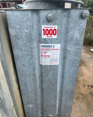 AUTOCLAVE SERBATOIO PARALLELEPIPEDO CORDIVARI 1000