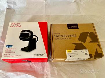 Set Web Cam + Cuffie