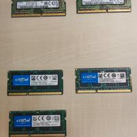 Ram DDR3 e DDR4 per notebook 