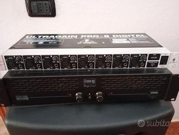 Amplificatore 600 w + behringer Ada 8000