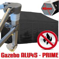 Gazebo 3x6 CERTIFICATO nero ALU laterali