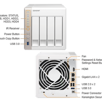 NAS QNAP TS-451 + 8GB +2 HDD 8TB RED + 2 SSD 1TB