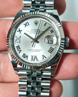 Rolex DJ 36 silver diamanti 126234 jubilee 2022
