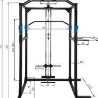 TecTake Macchina multistazione rack gabbia