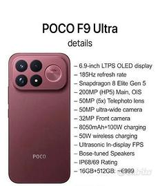 POCO F9 ULTRA 512GB