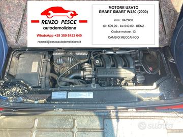 MOTORE COMPLETO USATO SMART (W450) (2000) 600cc BE