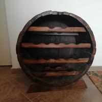 portabottiglie artigianale da botte di Rovere 