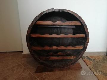 portabottiglie artigianale da botte di Rovere 