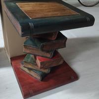 Coffe table, tavolino libreria in legno