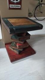 Coffe table, tavolino libreria in legno