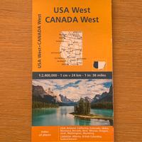 Cartina usa canada ovest west