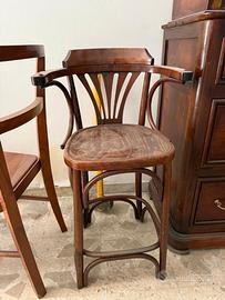 Seduta vintage stile Thonet in legno