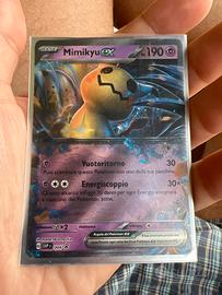 Carta pokemon rara Mimikyu ex