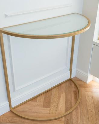 Console da ingresso design oro e vetro – Elegante