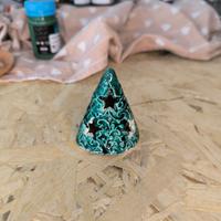 Albero di natale in ceramica, fatto a mano
