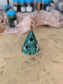 Albero di natale in ceramica, fatto a mano
