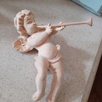 Angiolino in legno intagliato grezzo