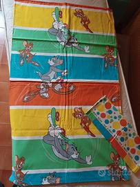 Sacco Copri-piumino + federa Tom & Jerry per letto