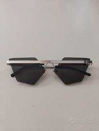 Occhiali da sole a gatta MYO Abacus nero argento