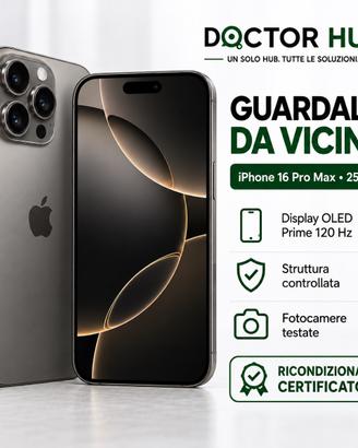 APPLE iPhone 16 Pro Max 256GB  BATTERIA 94%