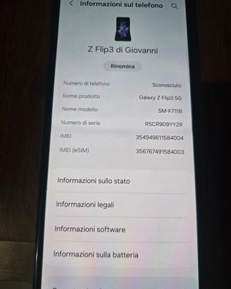 galaxy z flip 3g 