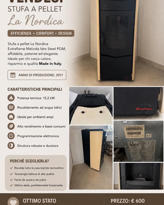 Termostufa a Pellet La Nordica