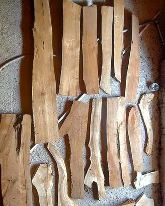 tavole stagionate OLIVO CIGLIEGIO TIGLIO NOCE