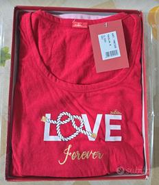 Pigiama Donna Canotta Corto T.S You&My Rosso e 