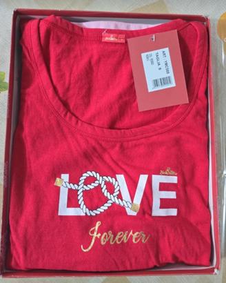 Pigiama Donna Canotta Corto T.S You&My Rosso e 