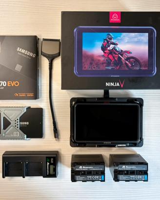 Atomos Ninja V + SSD 1TB + Accessori