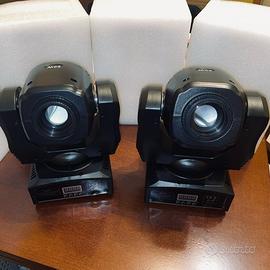 Testa Mobile Mini Spot 60W con Gobos e RGBW