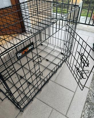 Trasportino kennel cane pieghevole