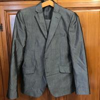 Abito grigio gessato