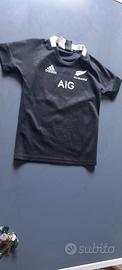 Maglia Adidas rugby All Blacks bambino 9-10 anni