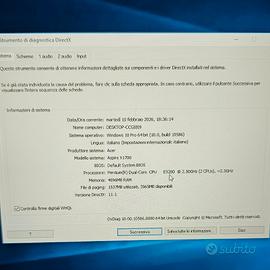 Computer Acer aspire 1700