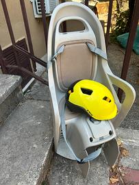 Seggiolino posteriore + casco bici