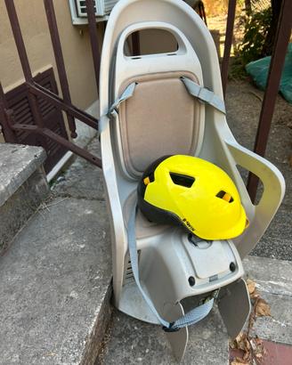 Seggiolino posteriore + casco bici
