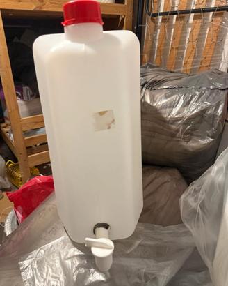 contenitore acqua con rubinetto 20L.