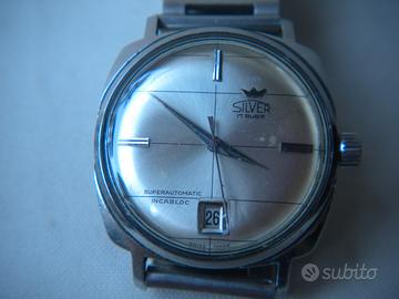 Orologio Silver anni 70 automatico acciaio uomo
