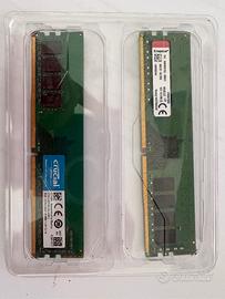 RAM DDR4 8 + 8 gb
